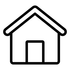 Home house thin line icon.