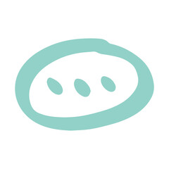 cute bubble speech element