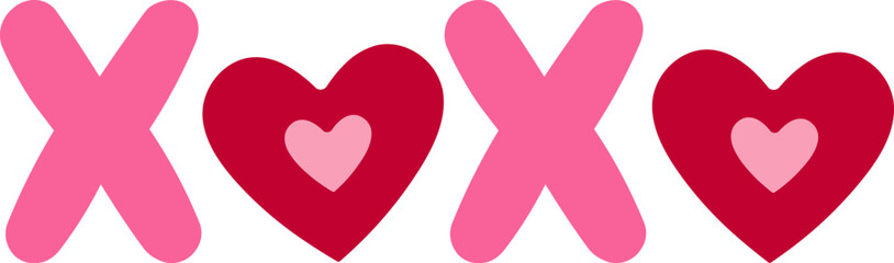 Valentine XOXO text
