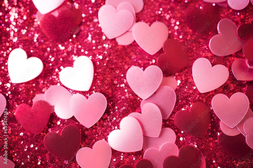 Canvas Prints valentine glitter background