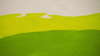 tricolor of white, lime green and green painted Concrete Texture background