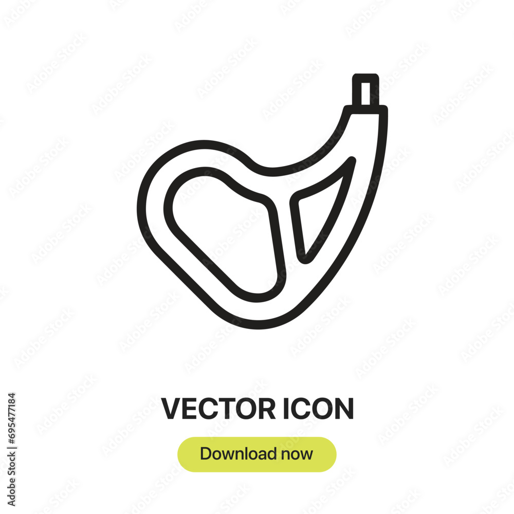 Leinwandbilder chop icon vector. linear-style sign for mobile concept and web design. chop symbol illustration. pix