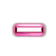Blue symbol in a pink frame with glow