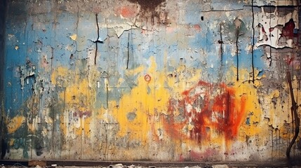 old paint on wall