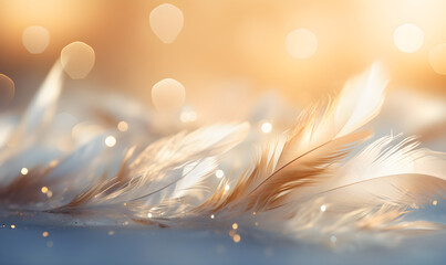 Tranquil Harmony: Natural Background with Bird