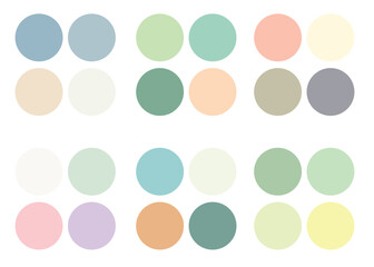Abstract Colored Palette Guide. Color swatch.