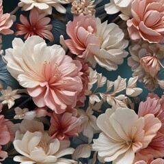 seamless pattern with flowers