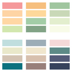 Abstract Colored Palette Guide. Color swatch.