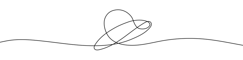 Continuous editable line drawing of sun hat. Single line sun hat icon.