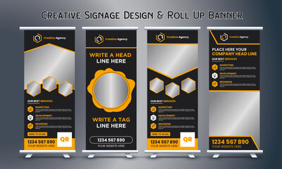 Creative Signage Design & Roll Up Banner