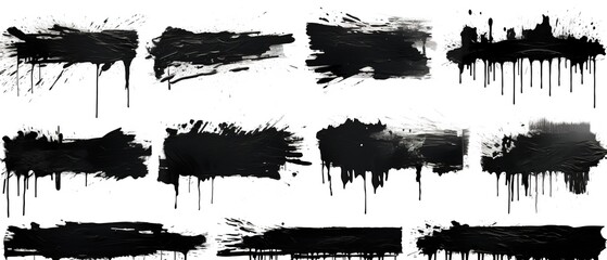 black ink strokes, high resolution textures for creative design projects