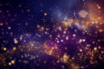 abstract galaxy background with bokeh defocused lights and stars
