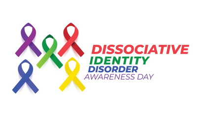 Dissociative Identity Disorder Awareness Day. background, banner, card, poster, template. Vector illustration.