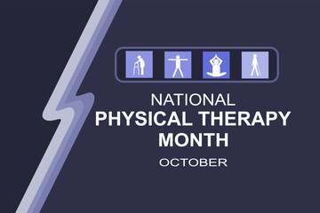 Physical therapy month is observed every year in October, also known as physiotherapy, one of the healthcare professions provided by physical therapists who promote, maintain, or restore health.