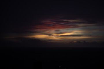 sunset over the sea