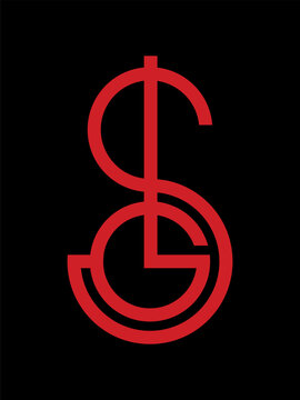 SLG monogram logo template