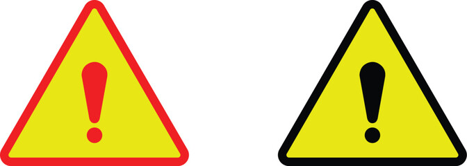 set of warning signs - obrazy, fototapety, plakaty