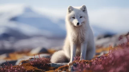 Foto op Canvas arctic fox portrait in the wild © Chandler