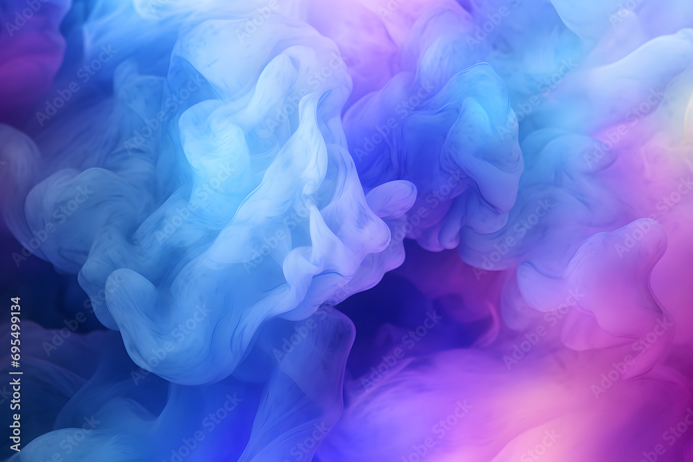 Wall mural abstract fogs with fluid simulated lights
