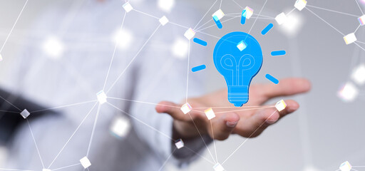 Neural network 3D illustration. Big data and cybersecurity