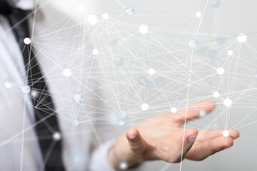 conference Digital Network and data concept 3d