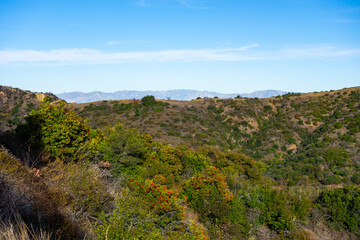 Canyonback, Hollyhock, and Ketner trails in Mandeville Canyon of the Santa Monica Mountains. Hiking and biking.