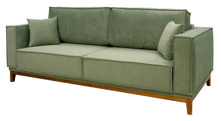 Sofa isolated on white background. Including clipping path