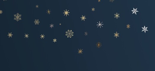 Fototapeta premium XMAS Stars - Festive christmas card. Isolated illustration white background. -