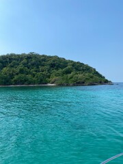 tropical island in the sea