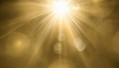 natural light lens flare on gold background sun ray effect - obrazy, fototapety, plakaty