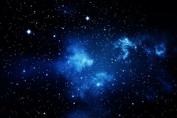 Naklejka premium Night sky - Universe filled with stars, nebula and galaxy. Beautiful night sky, stars in the space. Collage on space, science and education items. Milky Way.