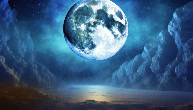 full blue moon elements of this image furnished by nasa background backdrop
