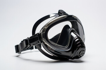 Pollution plastic goggles mask protect black background equipment object safety danger white