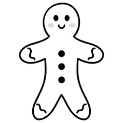 Isolated Gingerbread Man
