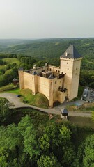 Fototapeta na wymiar drone photo Château de Mauvezin france europe