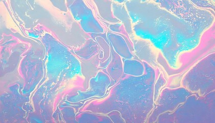 Fototapeta na wymiar y2k iridescent pastel nostalgic liquid texture background generative ai