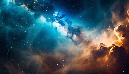 Obraz na płótnie Canvas cosmic background with a nebula in deep space