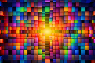 Square Spectrum Background Screensaver.or pattern