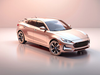 Fototapeta premium car isolated 3d render 