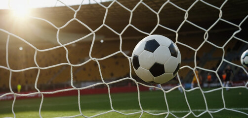kicking a soccer ball