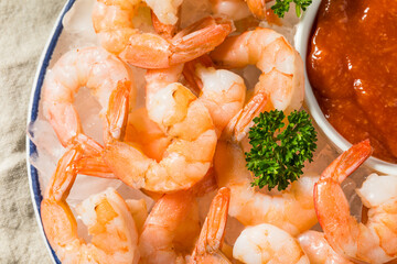 Cooked Organic Shrimp Cocktail