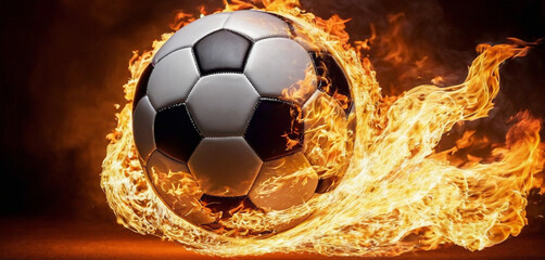 Fire soccer ball
