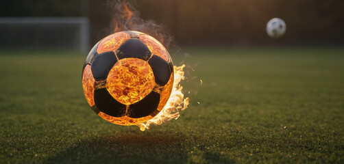Fire soccer ball