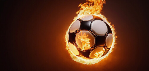 Fire soccer ball