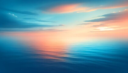 Naklejka na ściany i meble Gradient color background image with a serene oceanic horizon theme