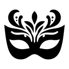 Beautiful Female Mask vector icon art illustration, mask icon vector art, modern and stylish mask