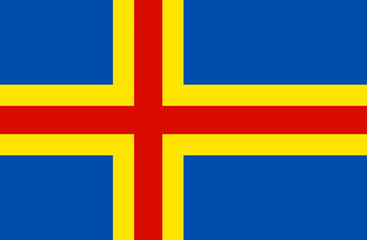 Obraz premium Flag of Aland