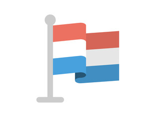 Netherlands flag icon- vector illustration.