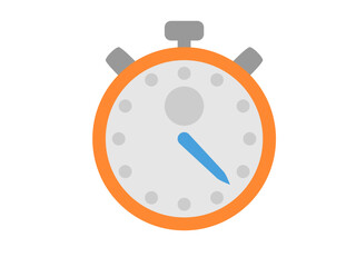 Stopwatch flat icon technology vector illustration. 