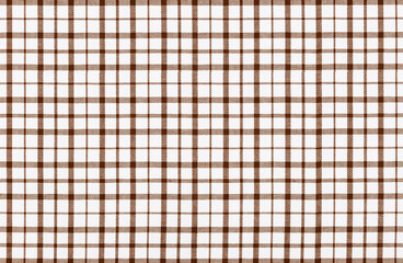 brown white texture of factory fabric for tailoring, cotton checkered fabric